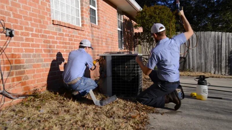 Climate Masters technicians performing emergency ac repair in Spanish Fort