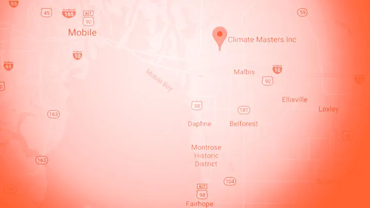 Climate Masters service area with mono orange vignette | Climate Masters INC | AC Repair near me