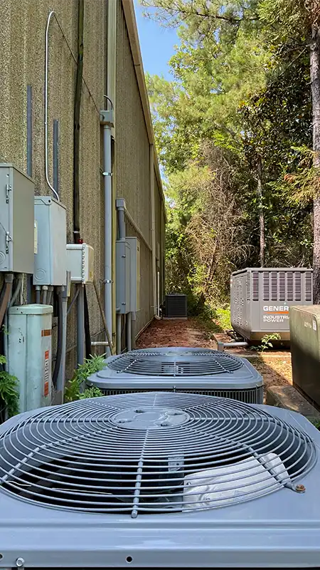 Air Conditioner and Heat Pump outside of local business | Spanish Fort, AL | Climate Masters Inc.