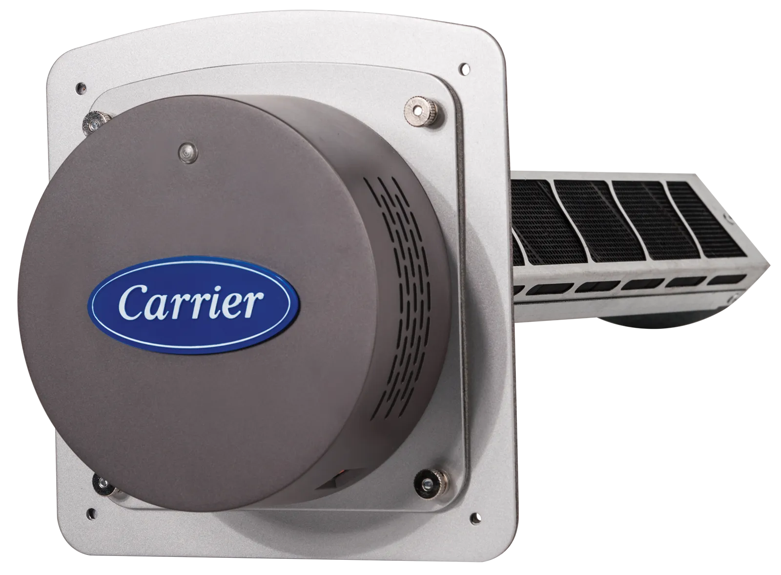 Carrier Carbon Air Purifier with UV Side View Installed by Climate Masters, Inc.