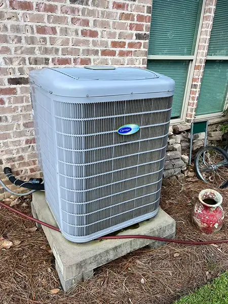 Outdoor ac unit at customer's home in Daphne, AL | Climate Masters INC | Air Conditioning Repair Daphne AL
