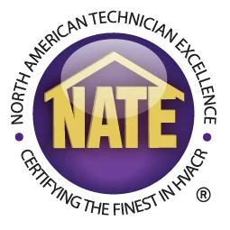 We are NATE certified HVAC technicians